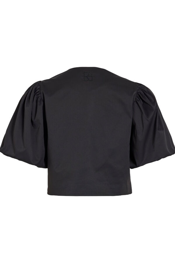 Vila top com manga balão 2/4 Preto