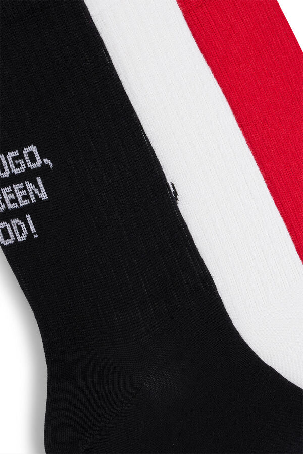 HUGO Pack 3 calcetines Multicolor