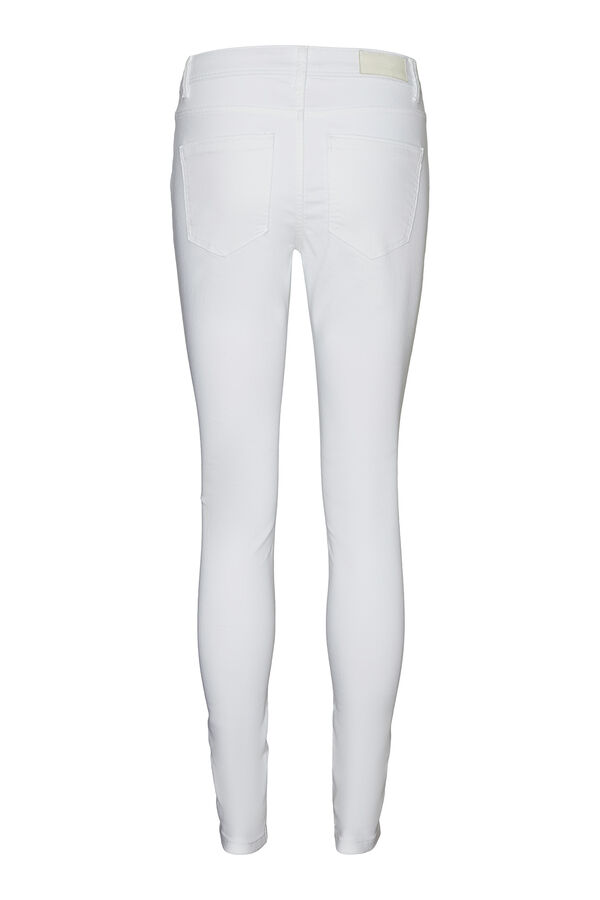 Vero Moda Jeans pitillo tiro alto Blanco