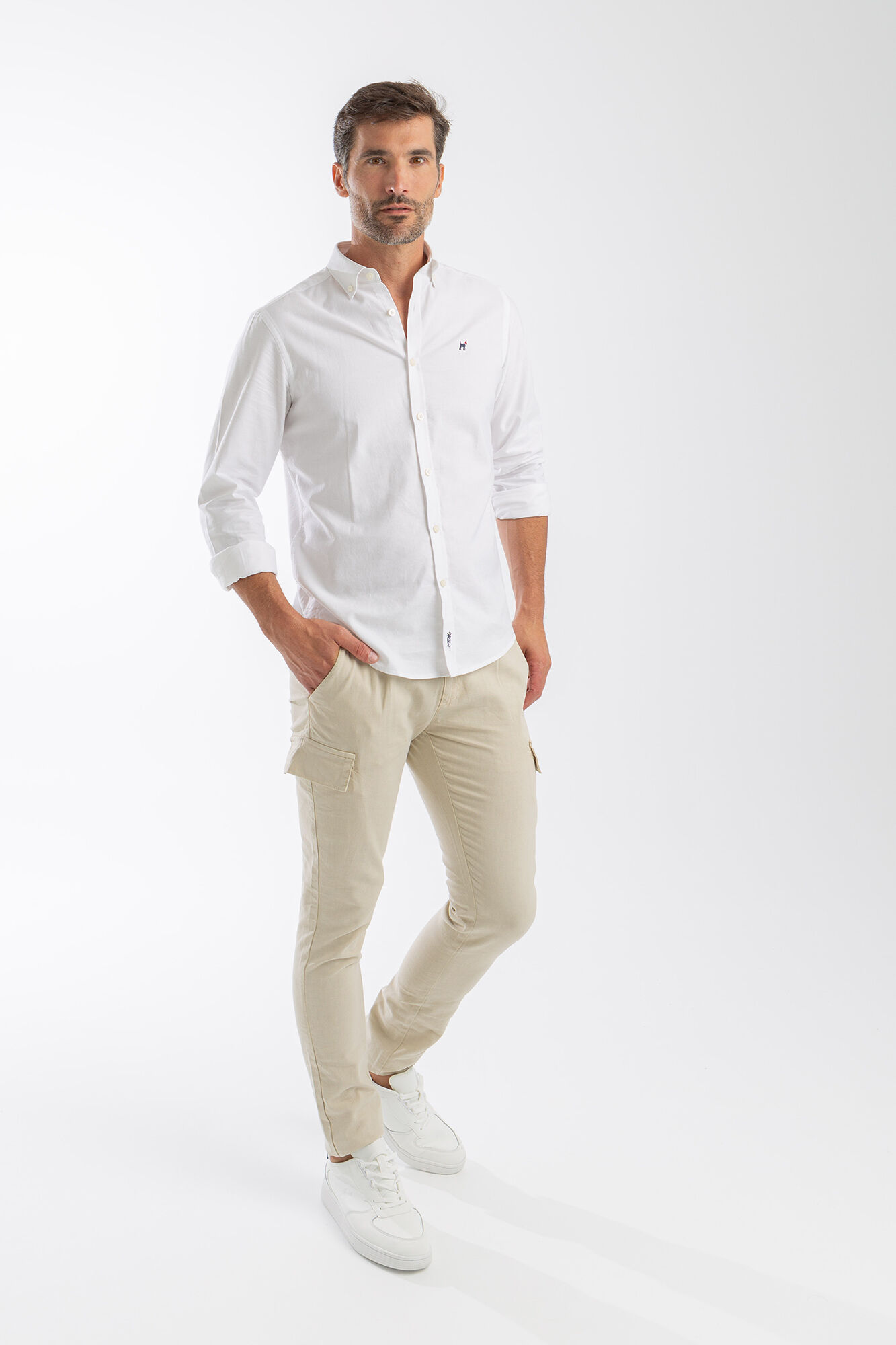 Williot Pantalon Cargo Lino