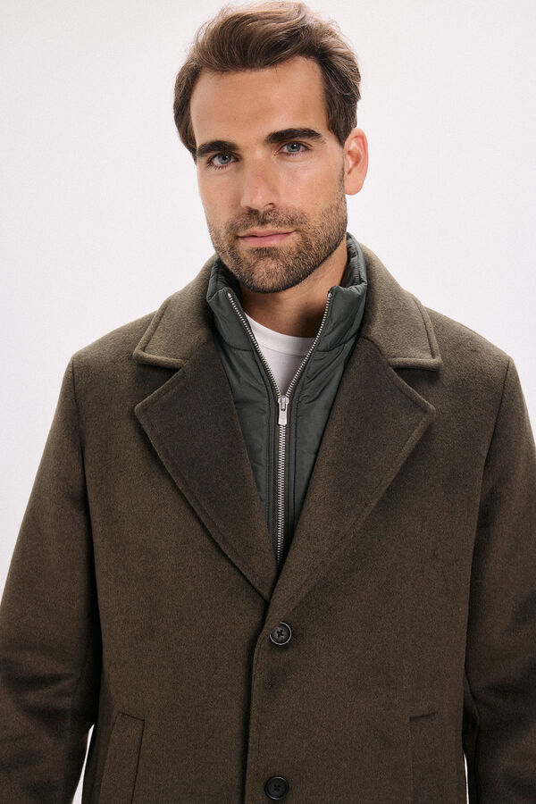 Jack & Jones Sobretudo longo com fecho combinado Verde