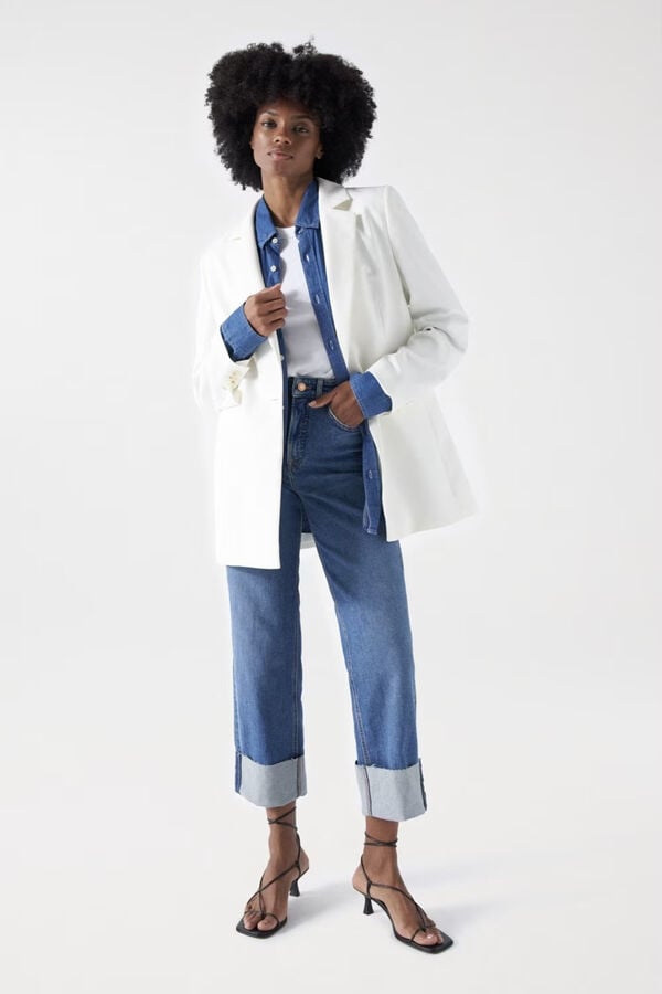 Salsa Jeans Vaqueros faith push in straight Azul