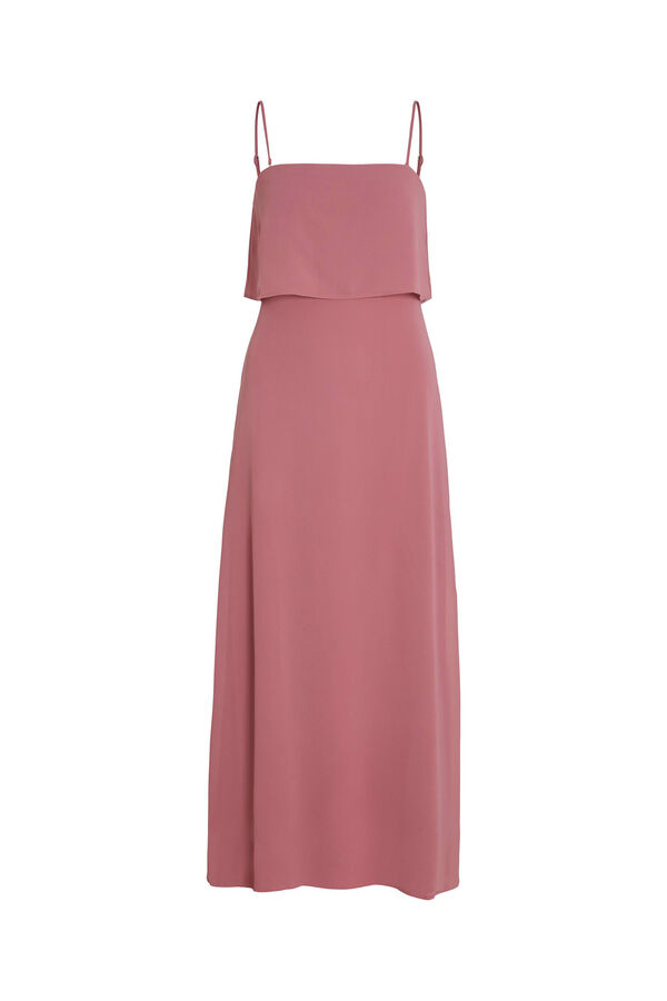 Vila Vestido de fiesta largo de tirantes Rosa