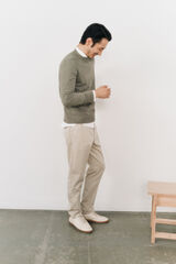 OOTO Pantalón chino slim fit Beige