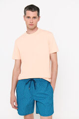 Cortefiel Ba&ntilde;ador estampado geom&eacute;trico tri&aacute;ngulos Azul marino