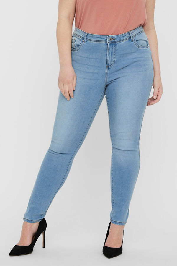 Vero Moda Curve Jeans skinny tamanhos grandes Azul