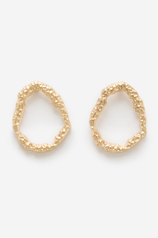 Cortefiel Pendientes aro frontal Dorado