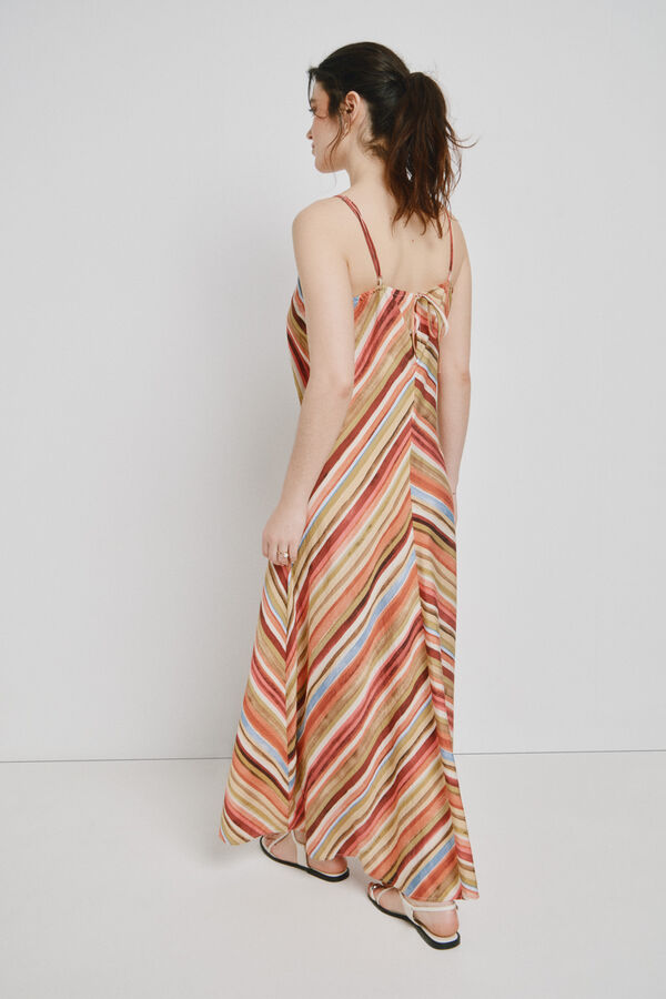 Vero Moda Vestido comprido de al&ccedil;as Laranja