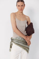 Cortefiel Top b&aacute;sico tirantes Beige
