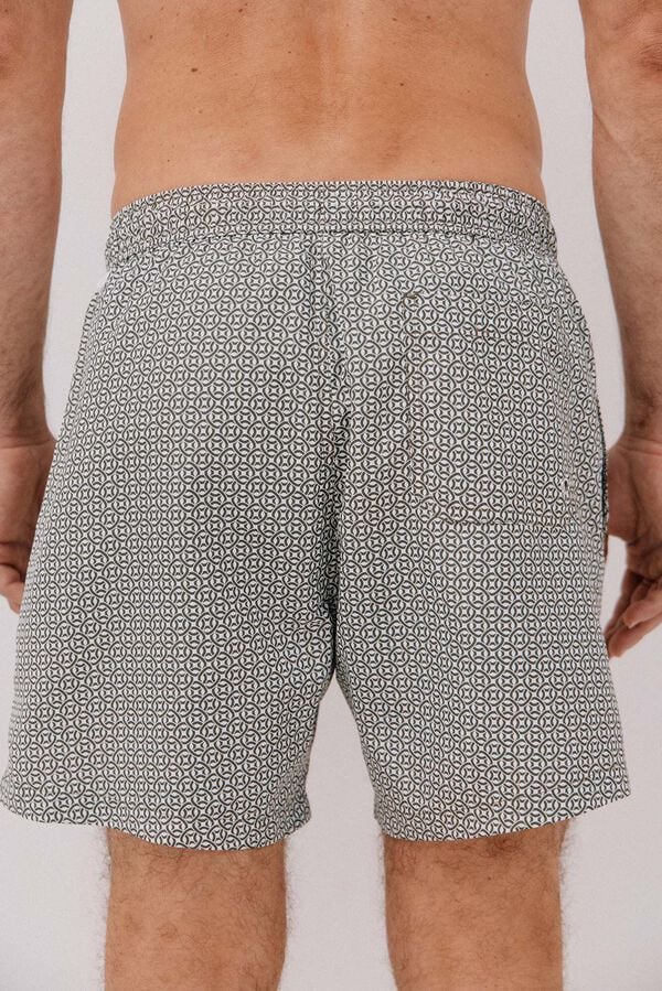 Cortefiel Mai&ocirc; com estampado geom&eacute;trica de c&iacute;rculos Verde