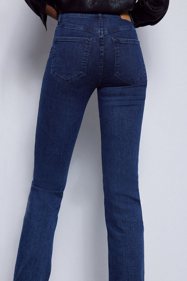 Cortefiel Jeans ondas strass Azul