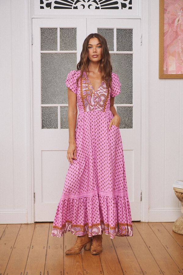 Jaase Vestido comprido Carmen Subiu