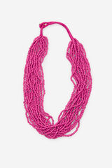 Cortefiel Multicollar abalorios Rosa