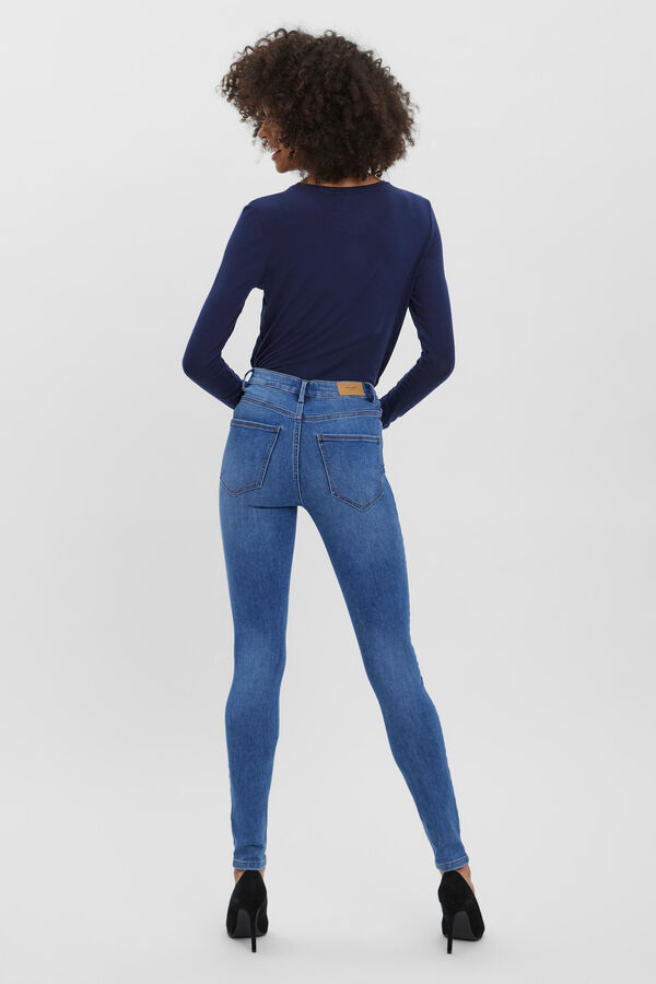 Vero Moda Vaquero skinny de mujer con cintura alta Azul
