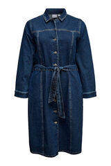 Vero Moda Curve Vestido jeans curto plus size Azul