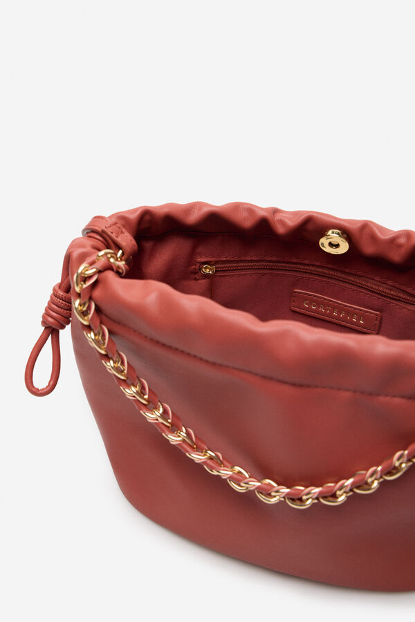 Cortefiel Bolso saco bandolera Coral