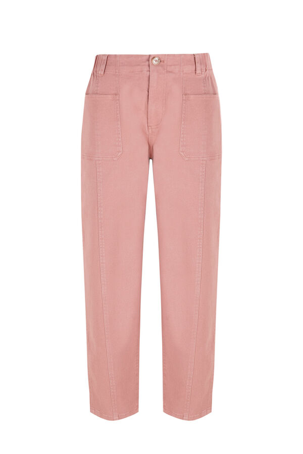 Slowlove Jeans cargo baggy Rosa