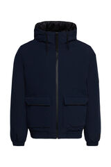 Esprit Chaqueta corta con capucha regular fit Azul marino