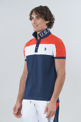 Us Polo Polo Alph Tricolor Estampado azul
