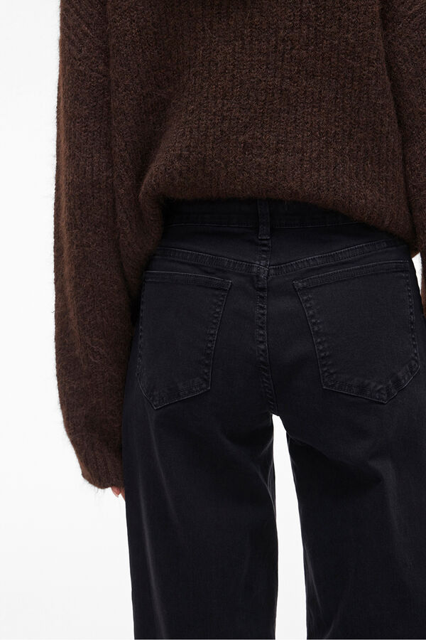 Vila Pantal&oacute;n ancho con bolsillos delanteros Negro