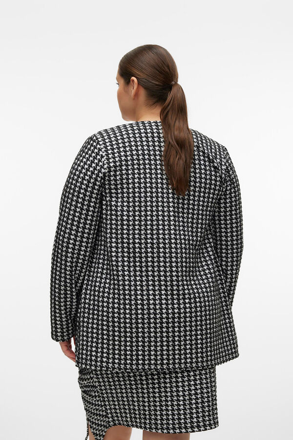 Vero Moda Curve Cardigan pied-de-poule Curve Preto