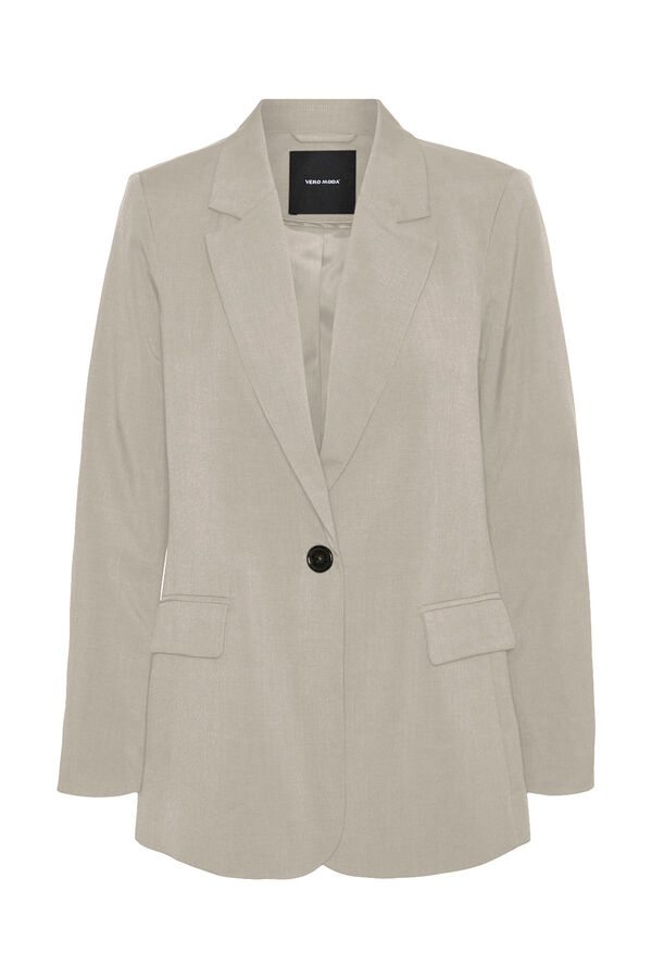 Vero Moda Blazer oversized manga comprida de mulher Cinzento
