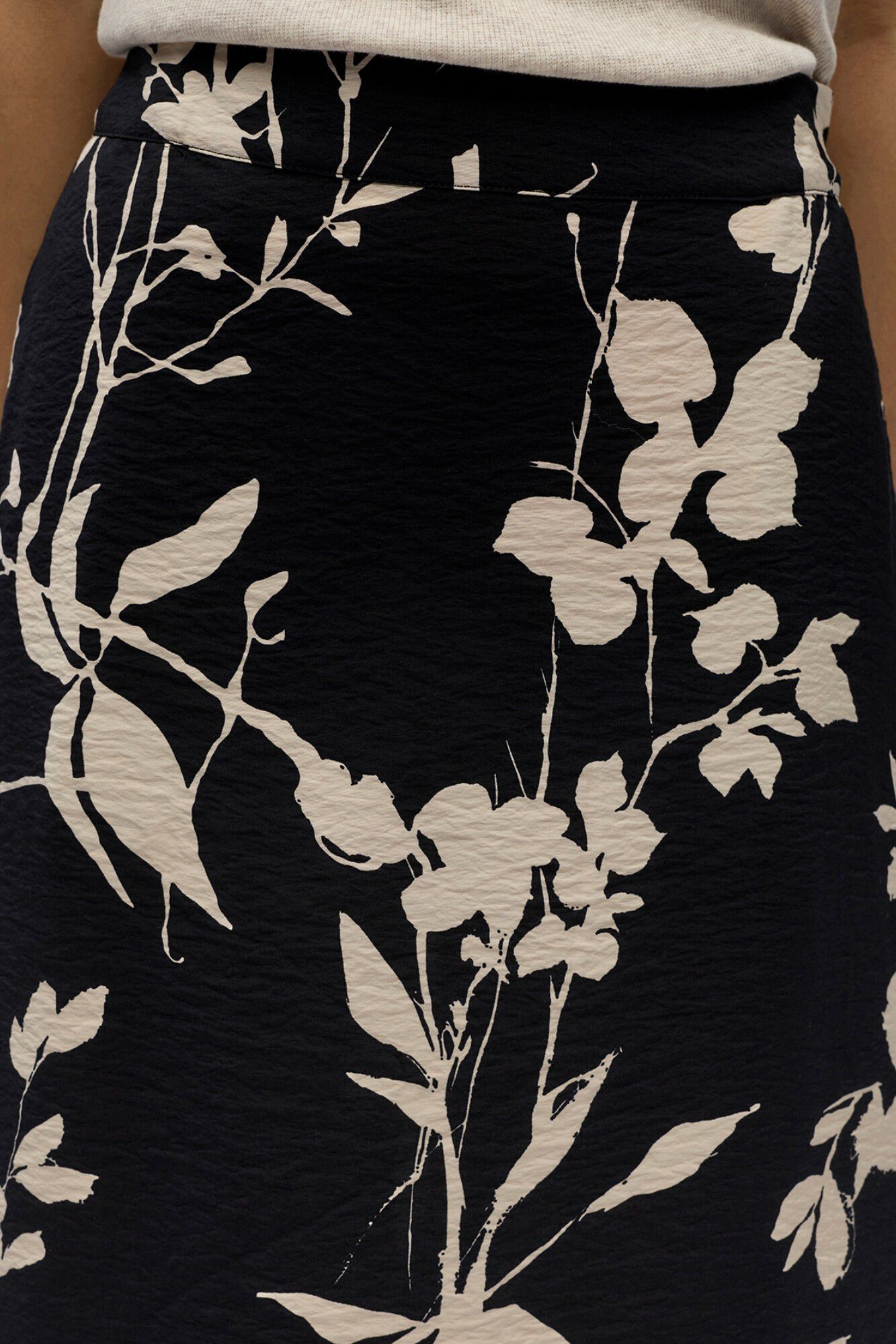 Object Falda midi estampada