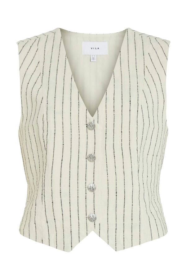 Vila Colete de vestido abotoado Cinzento