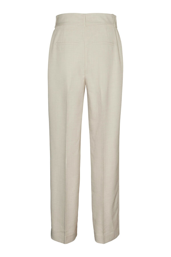 Vero Moda Pantal&oacute;n recto con cintur&oacute;n Gris