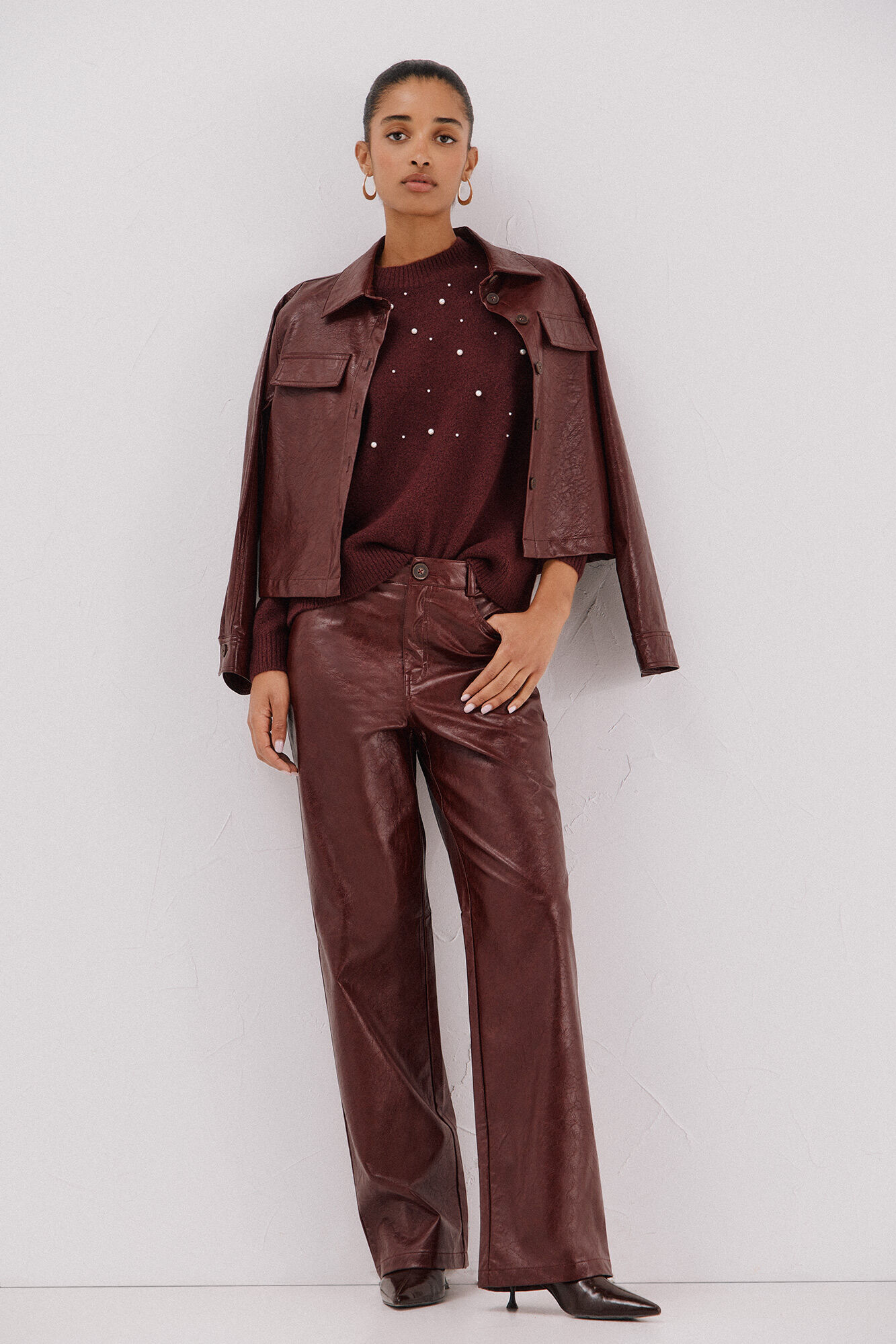 Cortefiel Jersey punto perlas