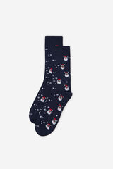 Cortefiel Calcet&iacute;n dibujo regalo Azul marino