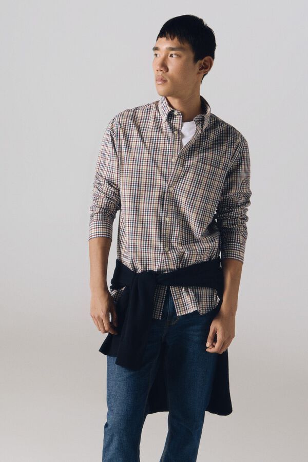 Cortefiel Camisa xadrez popelina Granada