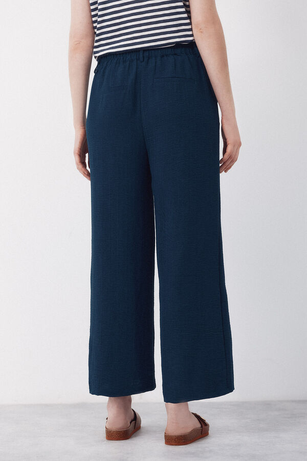 Cortefiel Pantal&oacute;n con textura Azul marino