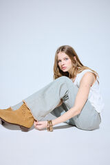 Slowlove Jeans tingido Azul