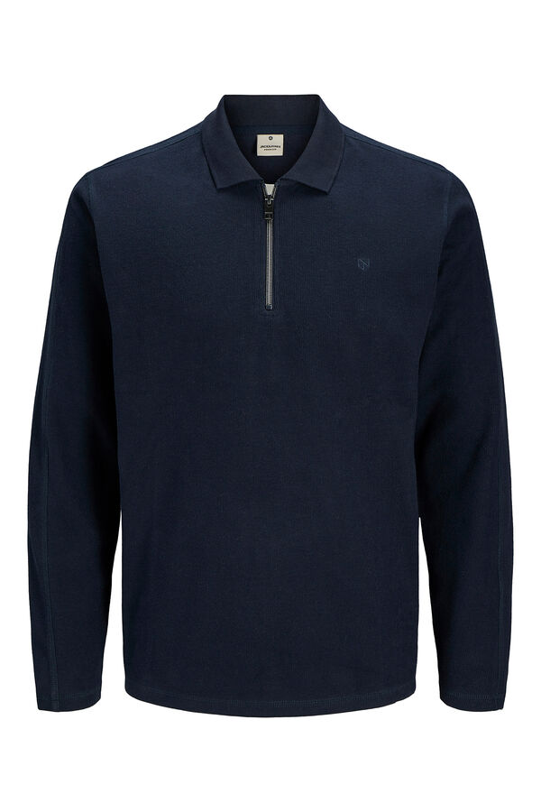 Jack & Jones Polo de manga comprida regular fit Azul