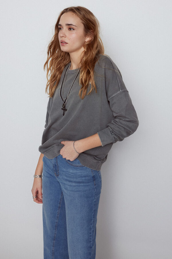 Slowlove Sudadera gris amplia Gris