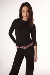 Slowlove Top frunce Negro