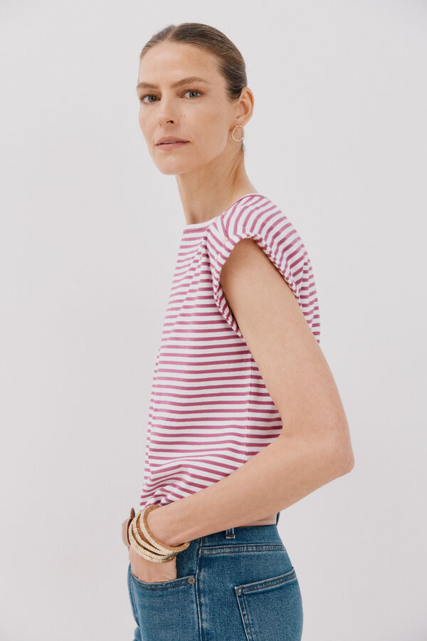 Cortefiel Camiseta b&aacute;sica mangas Multicolorido