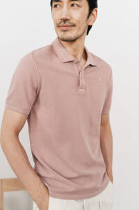 OOTO Polo pique lavado bordado avión