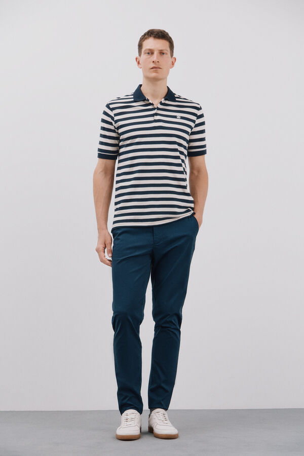 Cortefiel Pantal&oacute;n chino t&eacute;cnico Azul marino