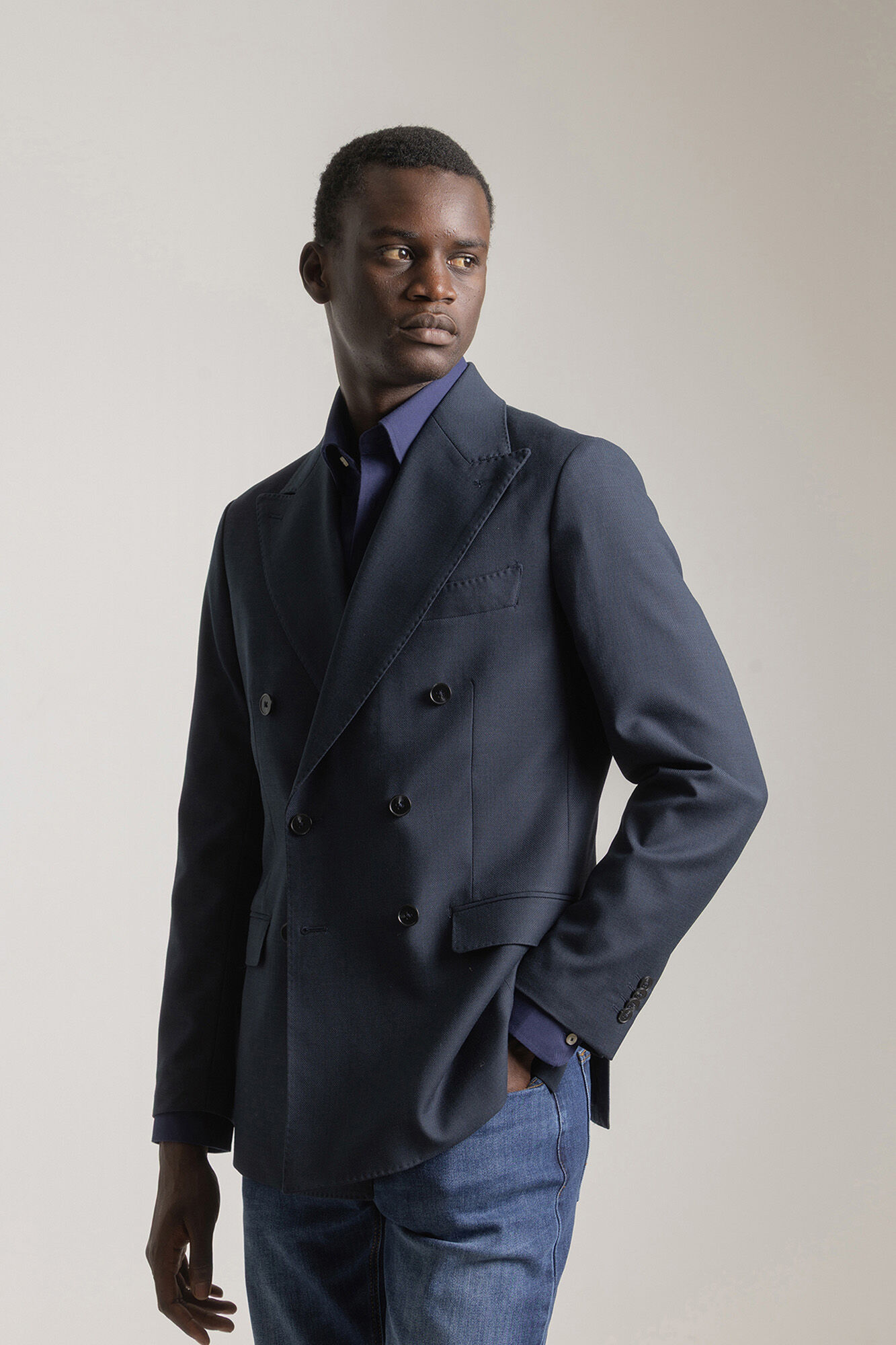 PuroEGO Americana cruzada slim fit