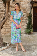 Pol&iacute;n Et Moi Vestido largo estampado Multicolor