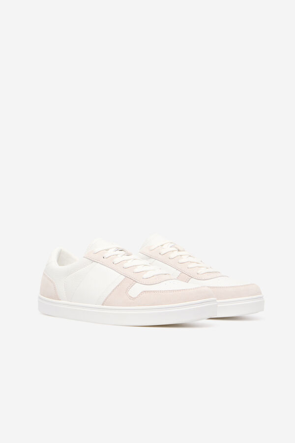 Cortefiel Zapatilla piel Blanco