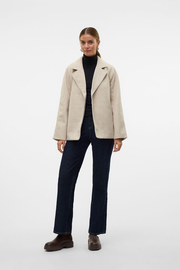 Vero Moda Jaqueta curta de pano Tostado