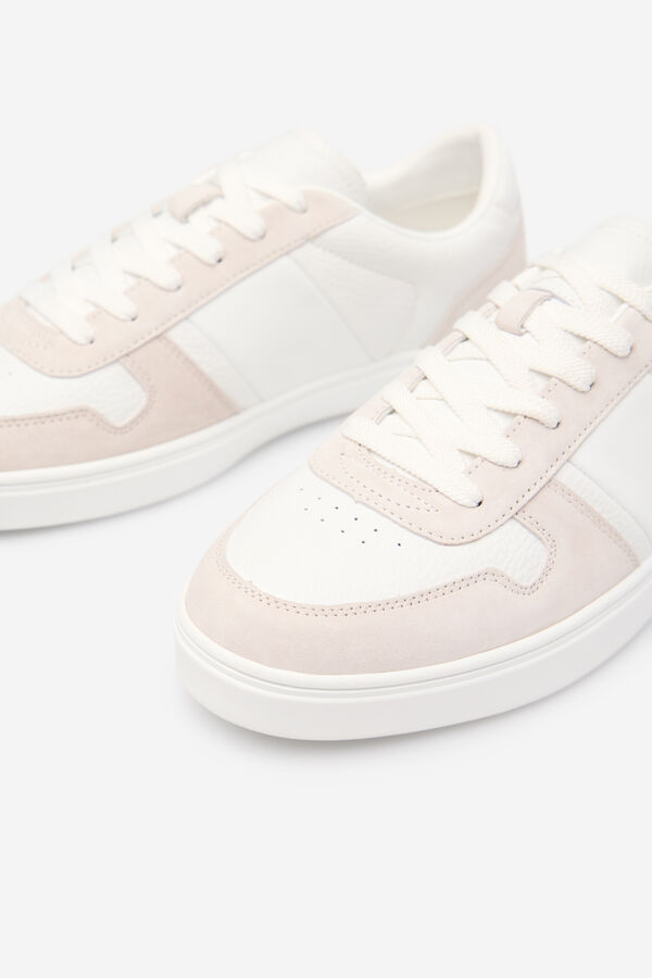 Cortefiel Zapatilla piel Blanco