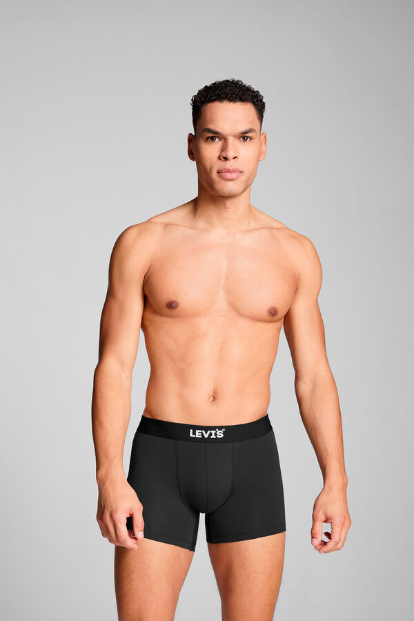 Levi's Pacote de caixa de presente com 3 boxers masculinos Levi's&reg; Preto