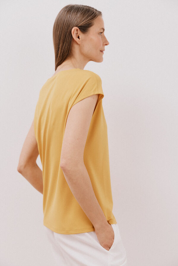 Cortefiel Top detalle cadena Dorado