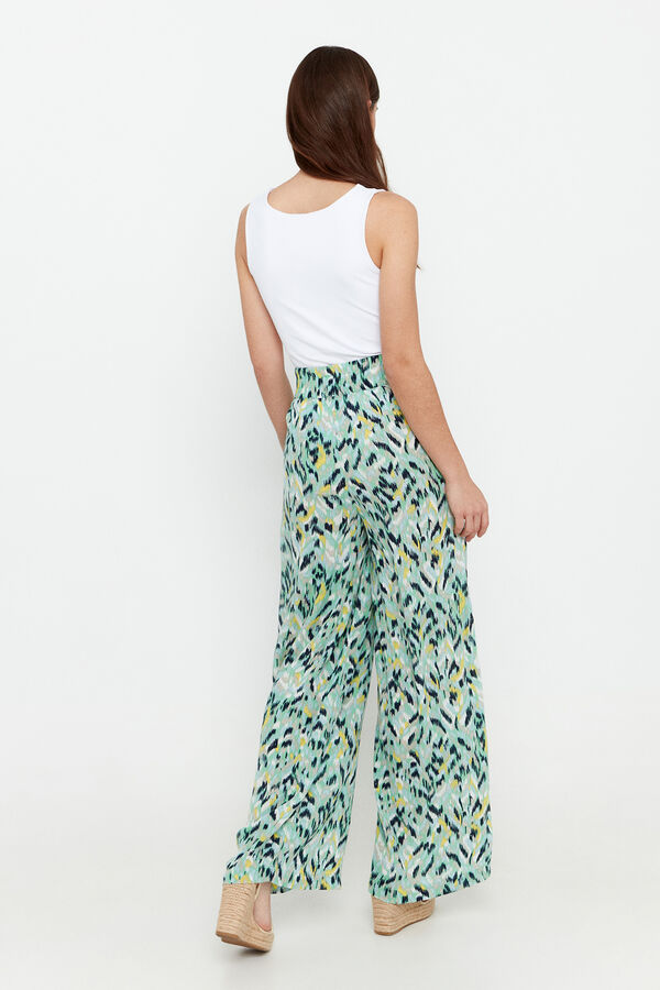 Vero Moda Cal&ccedil;as fluidas de mulher com cintura el&aacute;stica Verde