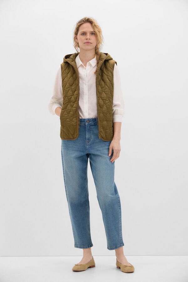 Cortefiel Colete ultrafino acolchoado Verde