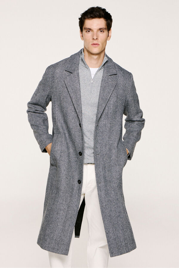 Selected Abrigo largo lana Gris oscuro